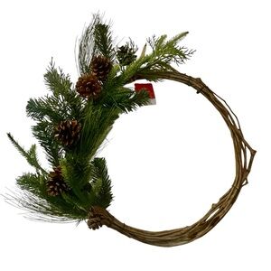 Wondershop 22” Mixed Greenery and Vine Christmas Artificial Wreath
